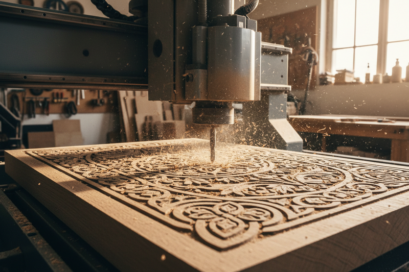 CNC technology for carving wooden signs