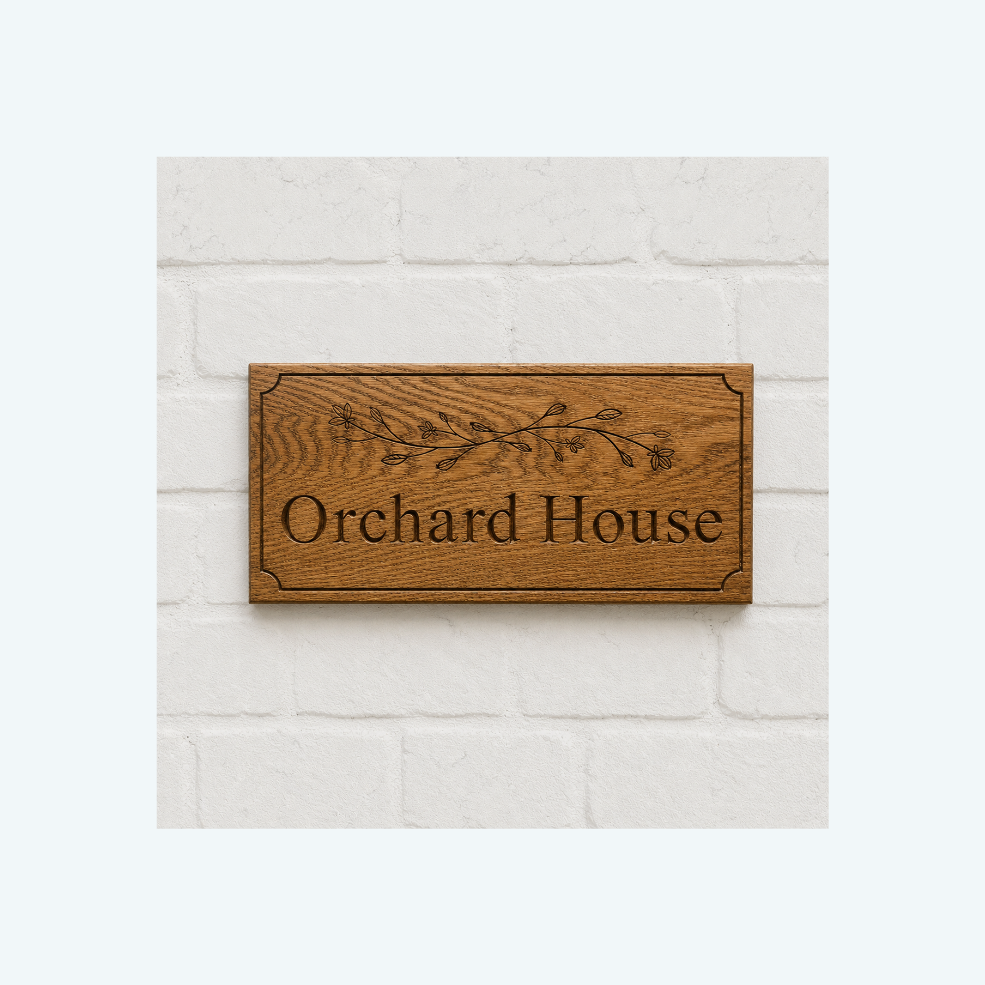 House Name with Image (carved)