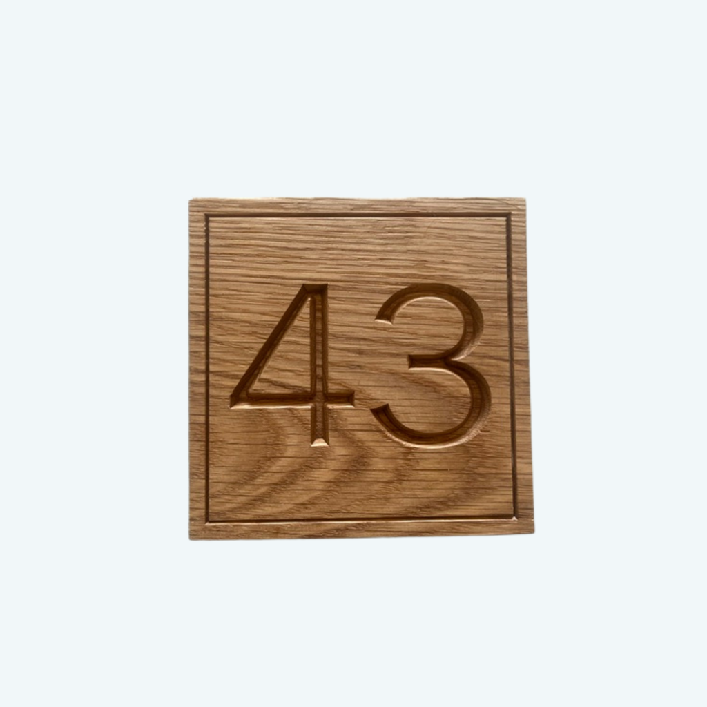 House Number (carved)