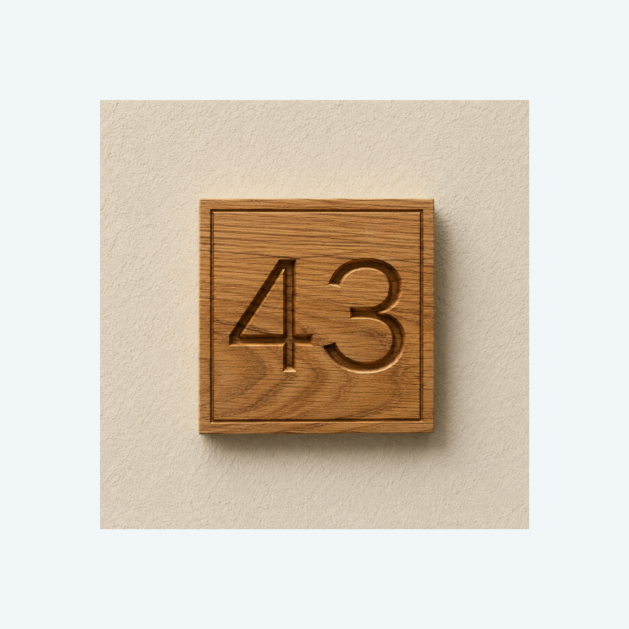 House Number (carved)
