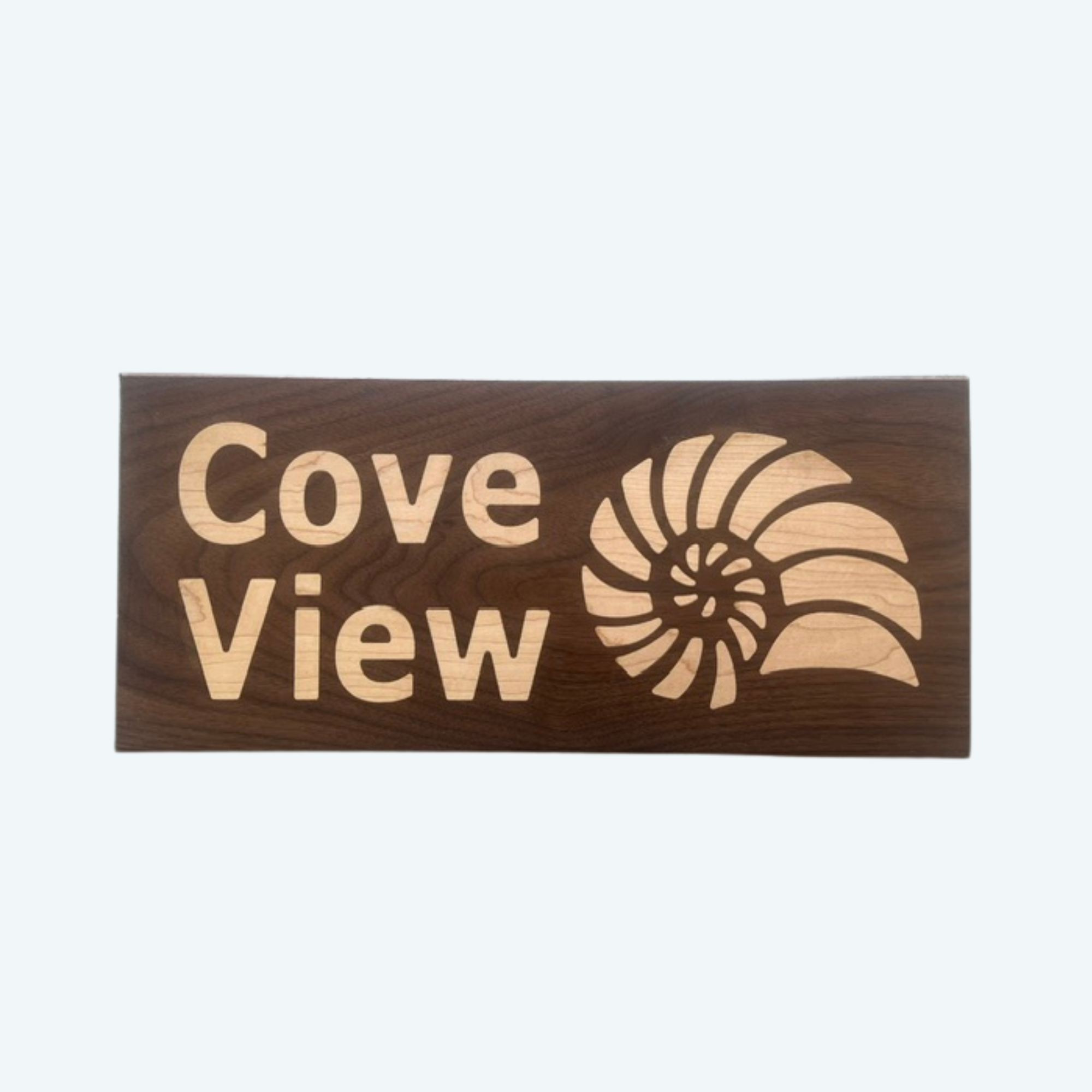 House Name with Image (wood inlay)