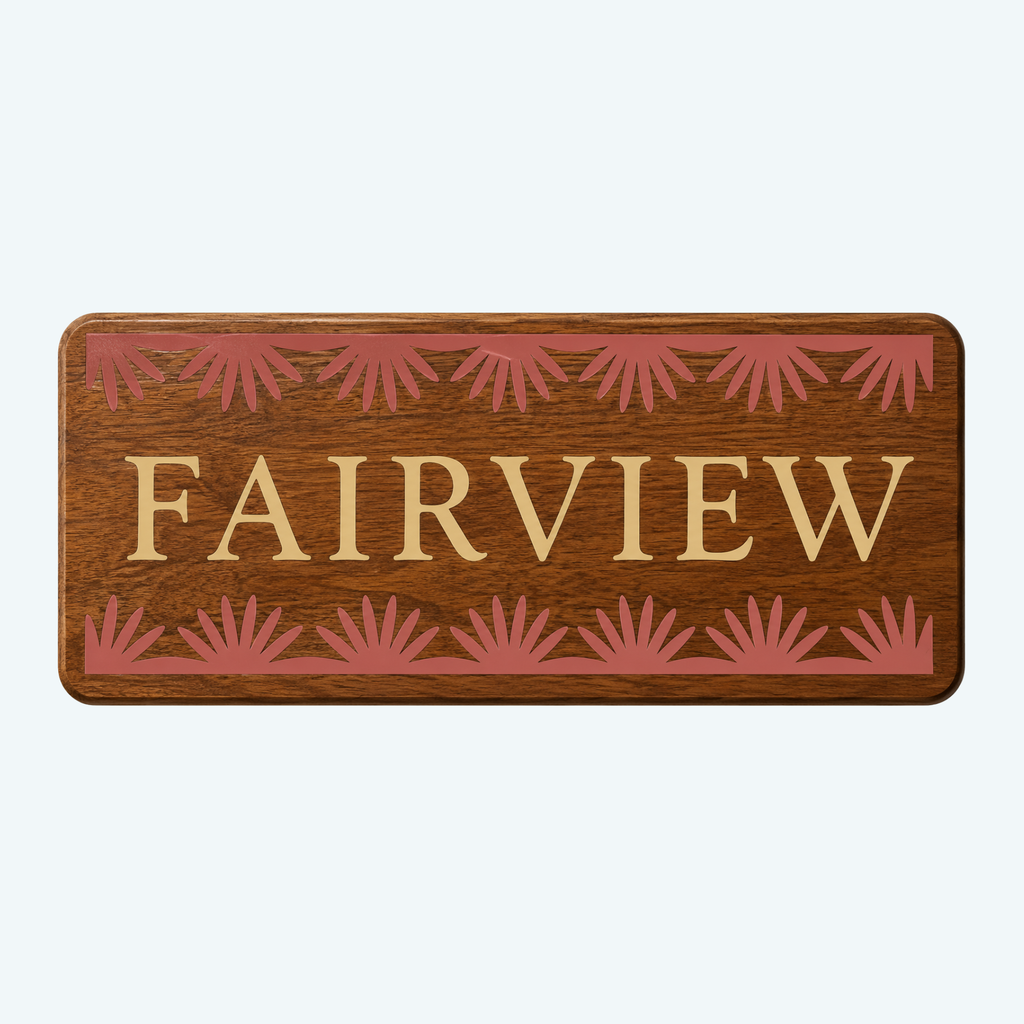 House Name (resin inlay)