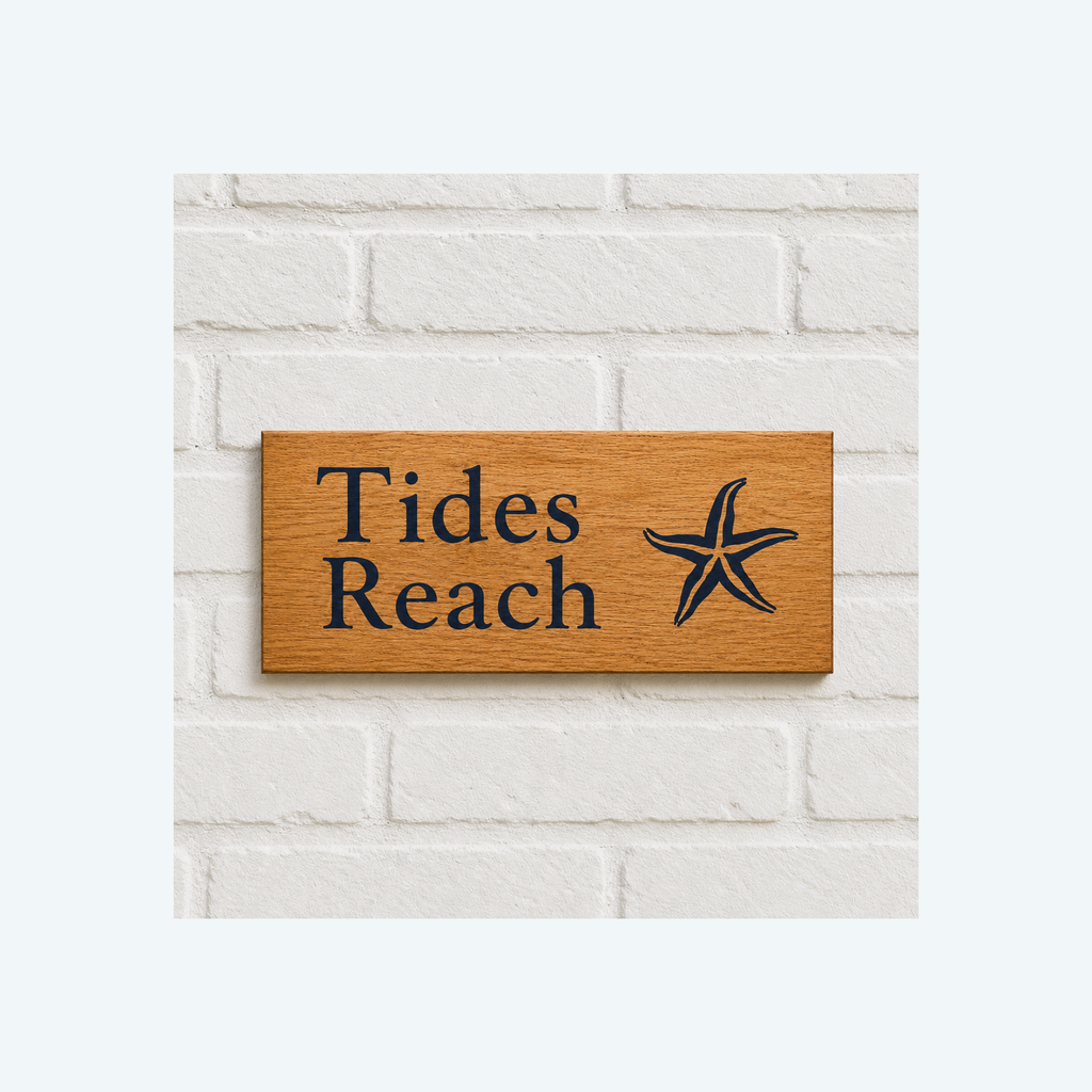 House Name with Image (resin inlay)