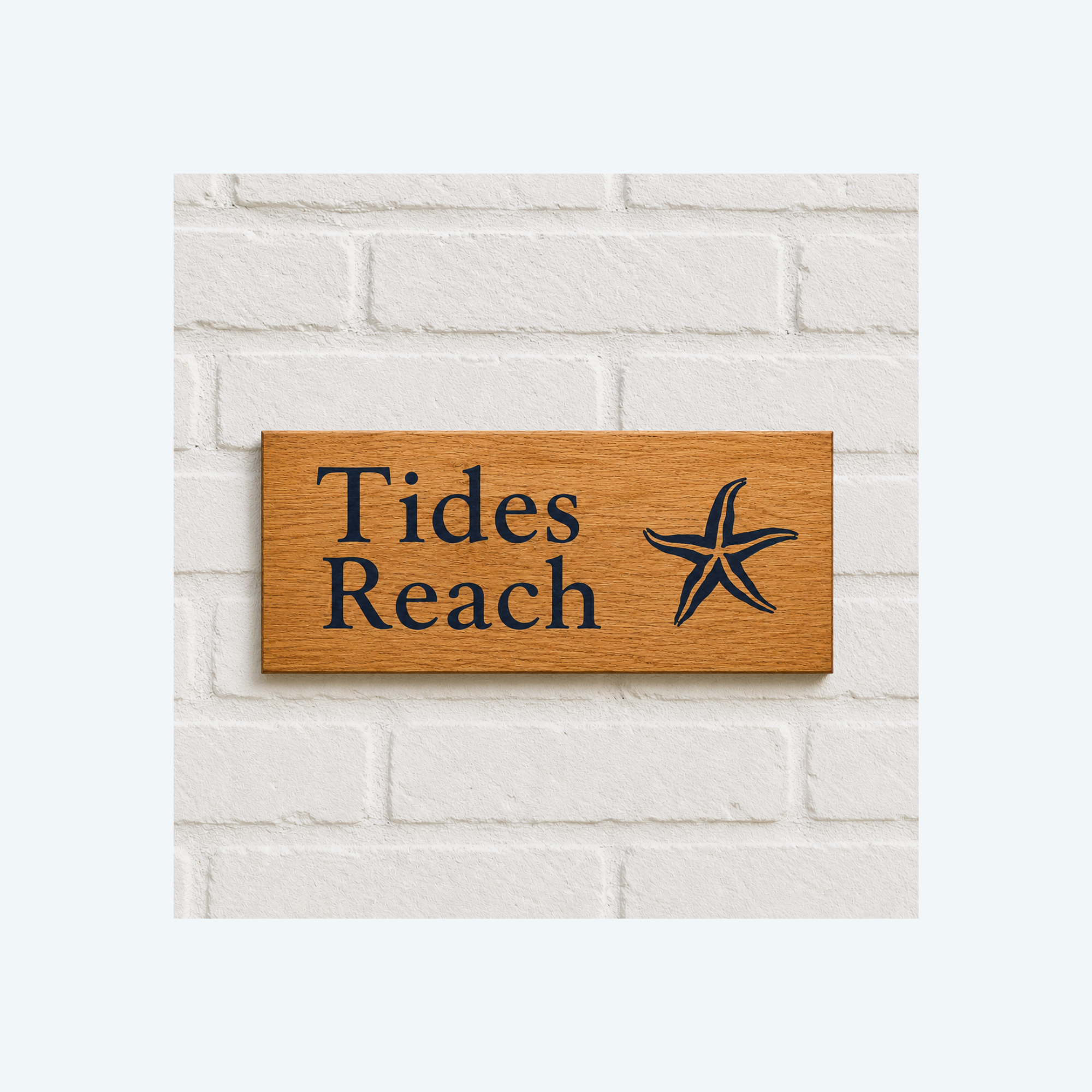 House Name with Image (resin inlay)