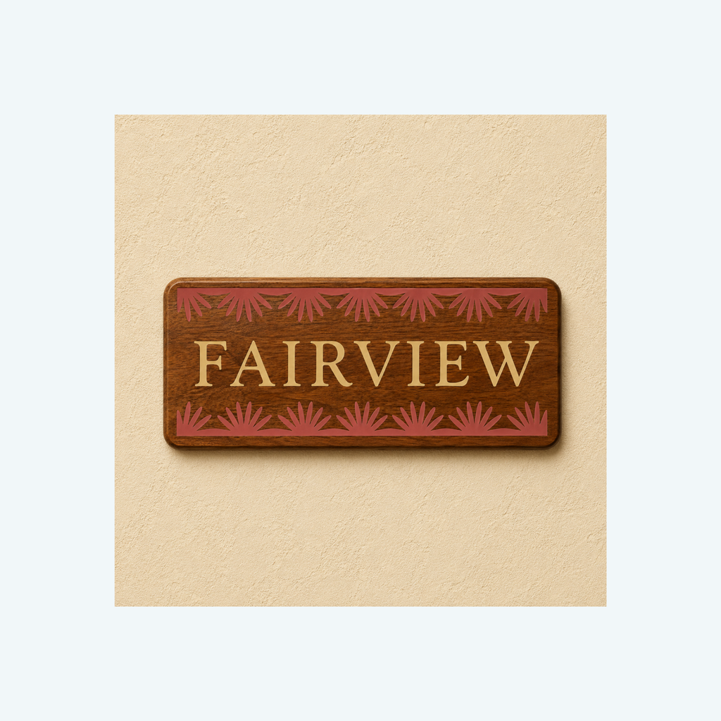 House Name (resin inlay)