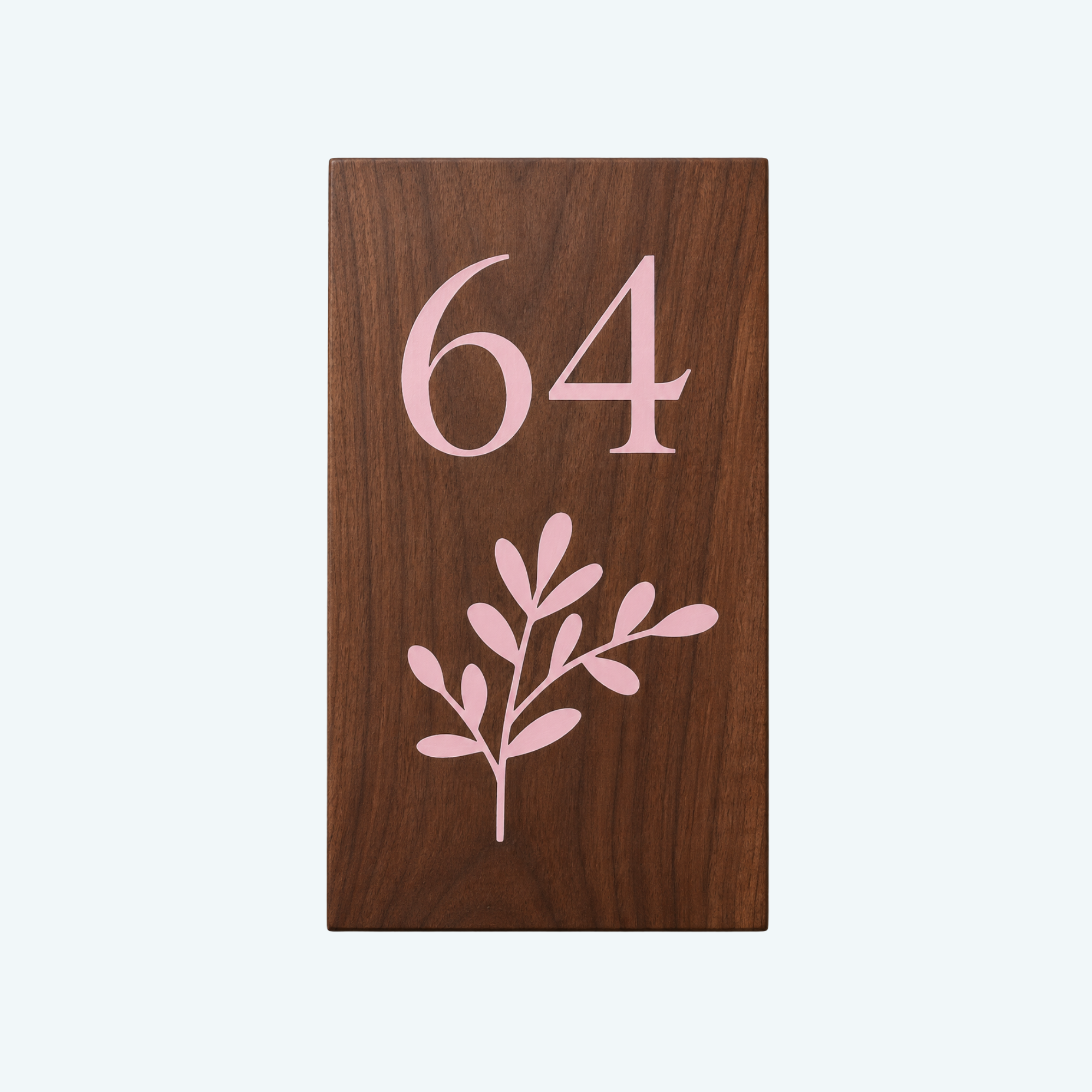 House Number with Image (resin inlay)