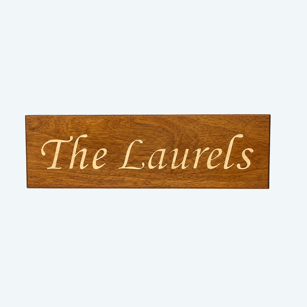 House Name (wood inlay)