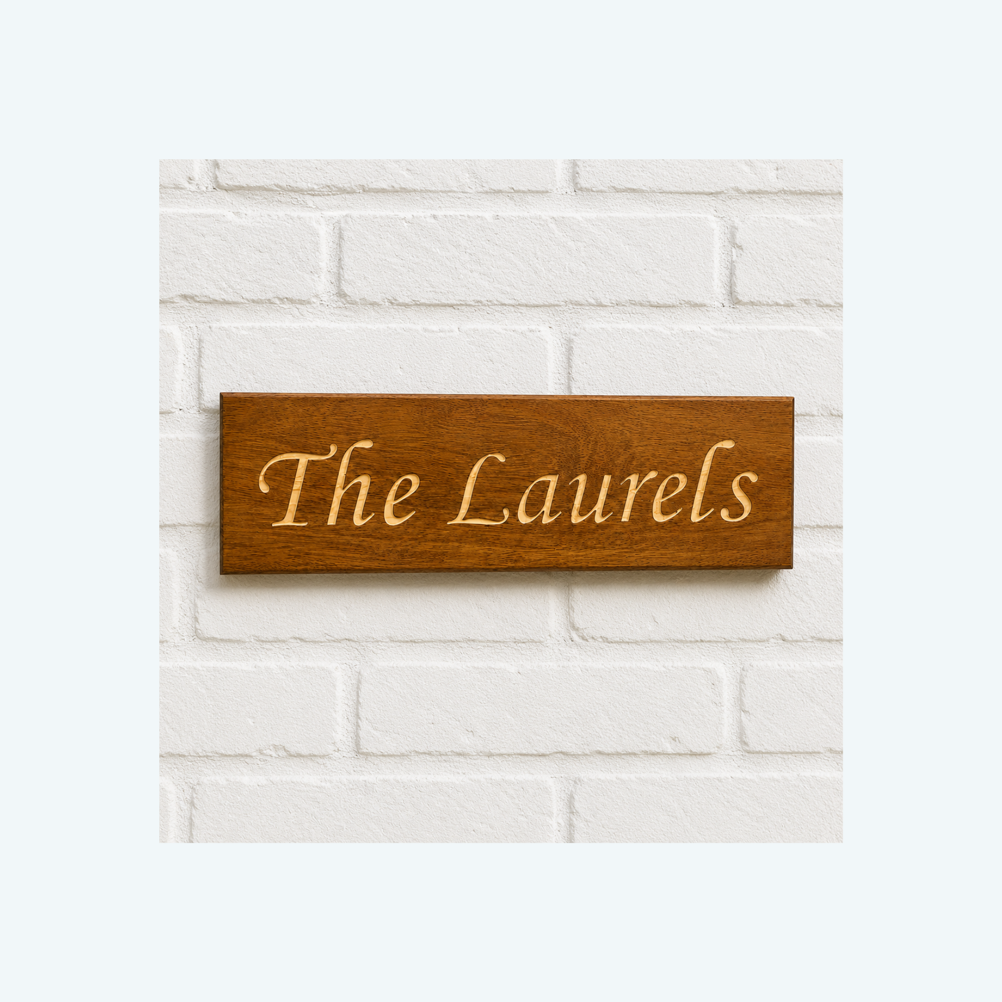 House Name (wood inlay)