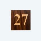 House Number (wood inlay)